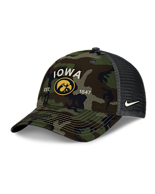 Мужские  Iowa 2025 Military Appreciation Rise Nike College Trucker Adjustable Hat