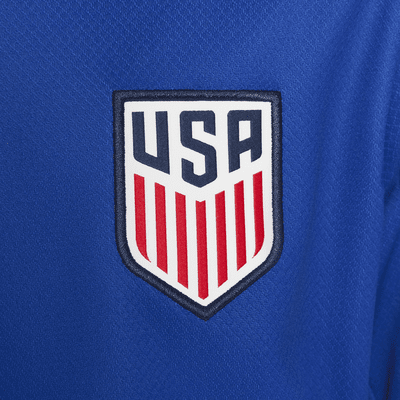 Jersey de fútbol de manga larga Nike Dri-FIT replica de USMNT 2024 Stadium visitante para niños talla grande