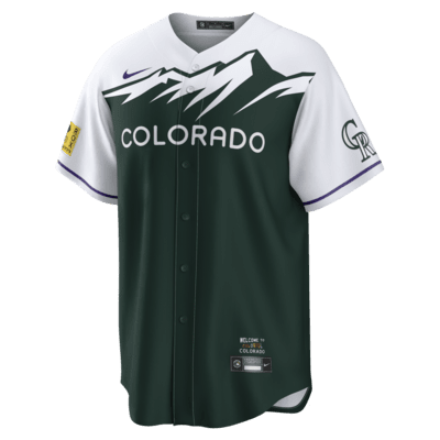 Jersey Nike de la MLB Replica para hombre Kris Bryant Colorado Rockies City Connect