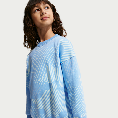 Nike Sportswear Club Fleece Older Kids' (Girls') Boxy Crew-Neck Sweatshirt