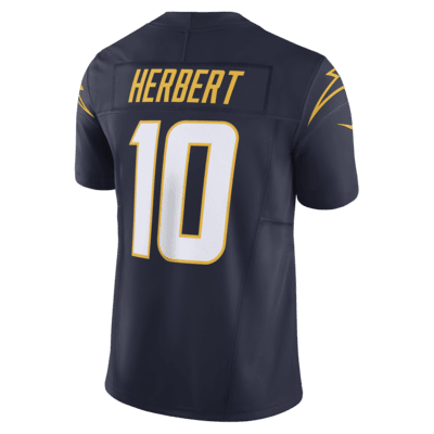 Jersey de fútbol americano Nike Dri-FIT de la NFL Limited para hombre Justin Herbert Los Angeles Chargers