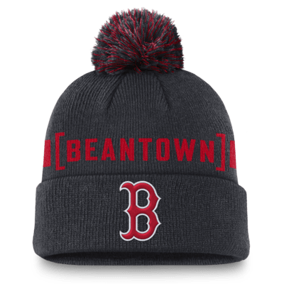 Boston Red Sox Hometown Peak Men's Nike MLB Cuffed Pom Beanie