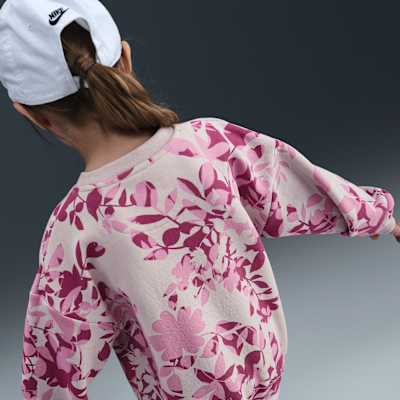 Nike Little Kids' Floral Camo Crew and Leggings Set