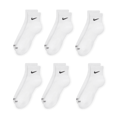 Calcetines al tobillo de entrenamiento Nike Everyday Plus Cushioned (6 pares)