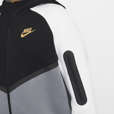 Hoodie com fecho completo Nike Sportswear Tech Fleece Júnior (tamanhos grandes)