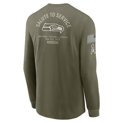 Seattle Seahawks Salute to Service Men's Nike NFL Long-Sleeve T-Shirt