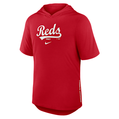 Cincinnati Reds Arched Wordmark Men's Nike Dri-FIT MLB Hooded T-Shirt from Nike - $65