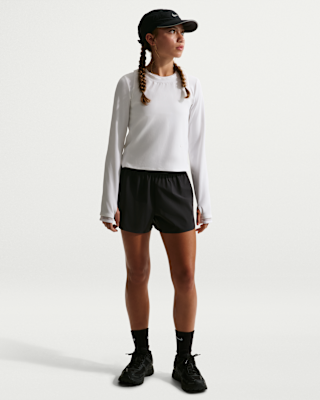 Детские шорты Nike MAVN Girls' Dri-FIT 3" Mid-Rise Repel Shorts для бега