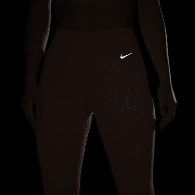 Leggings de 7/8 de tiro alto y sujeción media con bolsillos para mujer Nike Universa