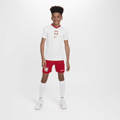 Poland 2024/25 Home Older Kids' Nike Dri-FIT Football Short-Sleeve Top