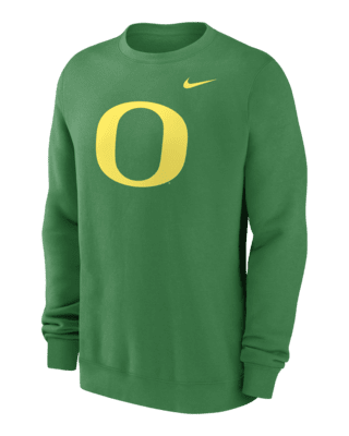 Мужские  Oregon Ducks Primetime Evergreen Logo Nike College Pullover Crew