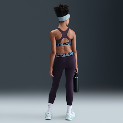 Nike Pro Swoosh Older Kids' Sports Bra with Shine Accents