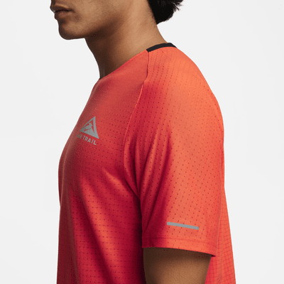 Haut de running Dri-FIT à manches courtes Nike Trail Solar Chase pour homme