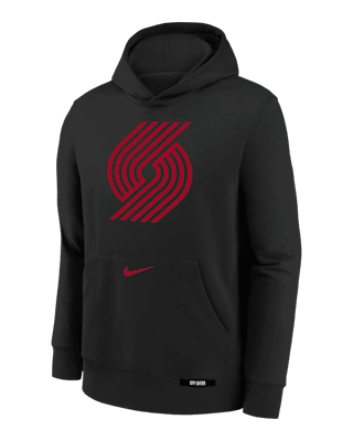 Подростковое худи Portland Trail Blazers Club City Edition Big Kids' Nike NBA Pullover Hoodie