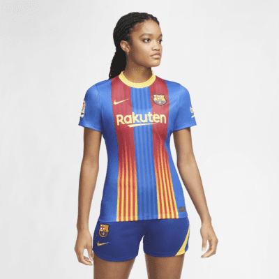 F.C. Barcelona 2020/21 Stadium Women's Football Shirt. Nike IE