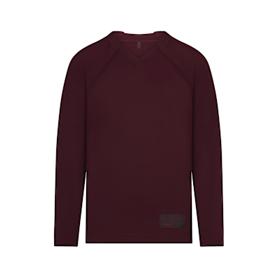 Playera oversized de manga larga con cuello en V para mujer NikeSKIMS Airy