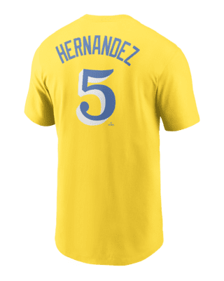 Youth Nike Andrew Benintendi Royal Kansas City Royals Player Name & Number  T-Shirt