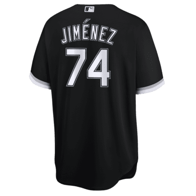 Nike Men's Replica Chicago White Sox Eloy Jimenez #74 Black Cool