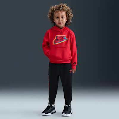 Conjunto de 2 piezas de sudadera con gorro de tejido Fleece ligero infantil Nike Glow With Me