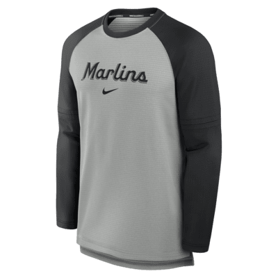 Miami Marlins Authentic Collection Game Time Men's Nike Breathe MLB Long-Sleeve T-Shirt