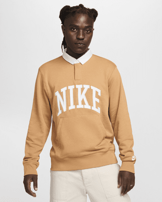 Мужские  Nike Club Fleece Long-Sleeve Fleece Polo