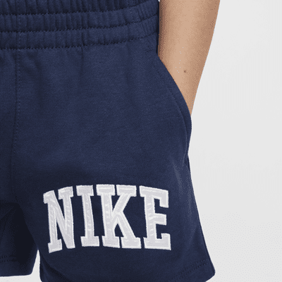 Shorts de French Terry con apliques infantil Nike Sportswear Club