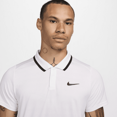 Ανδρική μπλούζα πόλο για τένις NikeCourt Advantage