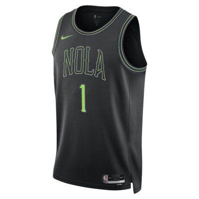 Jersey Nike Dri-FIT Swingman de la NBA para hombre Zion Williamson New Orleans Pelican City Edition 2023/24