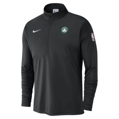 Boston Celtics Men's Nike NBA 1/2-Zip Long-Sleeve Top