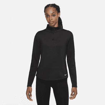 Camiseta de medio cierre con manga larga para mujer Nike Therma-FIT One ...