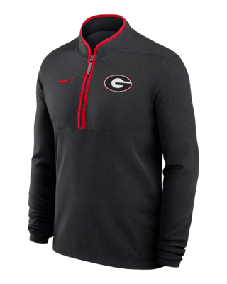 Мужские  Georgia Bulldogs Victory Nike Dri-FIT College 1/2-Zip Long-Sleeve Top