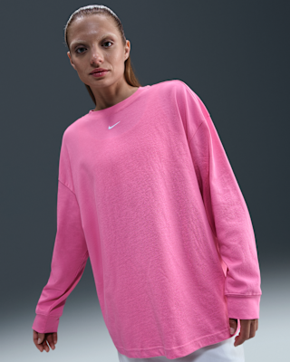 Женская футболка Nike Sportswear Essential Oversized Long-Sleeve