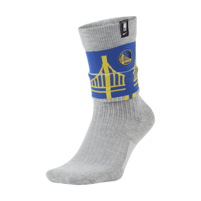 Calcetines largos Nike NBA de los Golden State Warriors Courtside