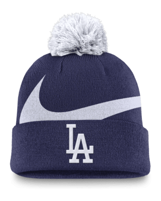 Los Angeles Dodgers Peak Men's Nike MLB Cuffed Pom Beanie. Nike.com