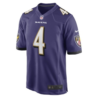 Jersey de fútbol americano Nike Game de la NFL para hombre Zay Flowers Baltimore Ravens