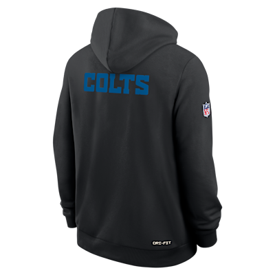 Indianapolis Colts Alt 2 Tight Coverage Sideline Men's Nike Dri-FIT NFL Pullover Hoodie