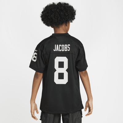 Φανέλα αγώνα Nike NFL Joshua Jacobs Las Vegas Raiders για μεγάλα παιδιά