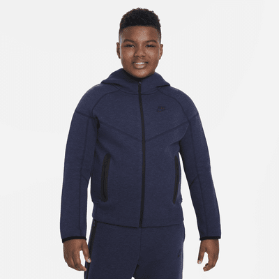 Nike Sportswear Tech Fleece Sudadera con capucha y cremallera completa (Talla grande) - Niño