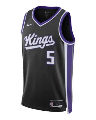 Мужские джерси De'Aaron Fox Sacramento Kings 2023/24 Icon Edition Nike Dri-FIT NBA Swingman Jersey