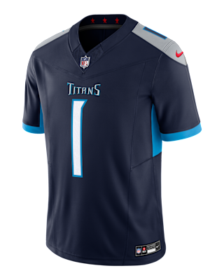 Мужские джерси Cam Ward Tennessee Titans 2025 NFL Draft First Round Pick Nike Dri-FIT NFL Limited Jersey