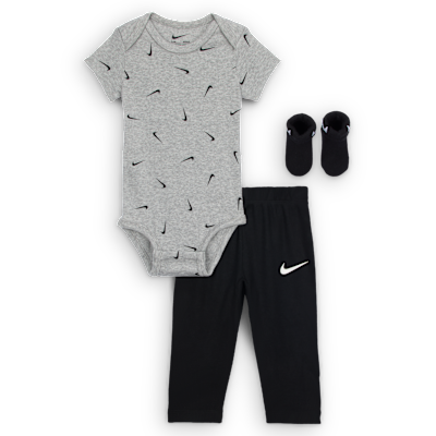 Nike Baby 3-Piece Bodysuit and Waffle Pants Set