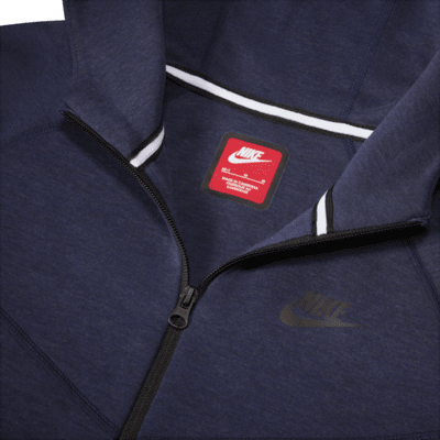 Nike Sportswear Tech Fleece-hættetrøje med lynlås i fuld længde (udvidet størrelse) til større børn (drenge)