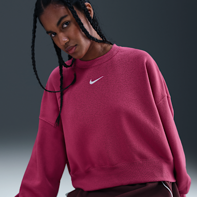 Sudadera de cuello redondo sin cierre extra oversized para mujer Nike Sportswear Phoenix Fleece