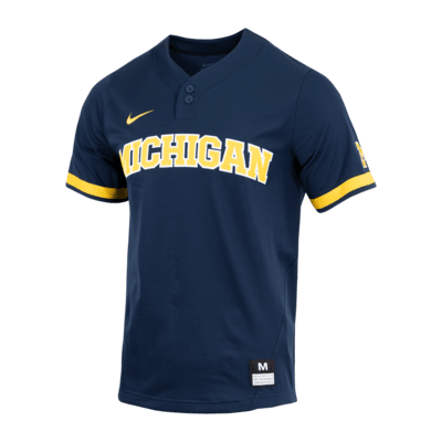 Nike College (Michigan) Men's 2-Button Baseball Jersey