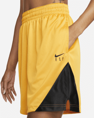 gold nike basketball shorts