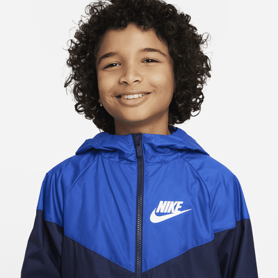 Nike Sportswear Windrunner Older Kids' (Boys') Loose Hip-Length Hooded ...