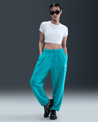Женские  Nike Sportswear Club Fleece Mid-Rise Oversized Sweatpants