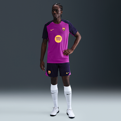 Playera de fútbol de manga corta Nike Dri-FIT para hombre FC Barcelona Strike