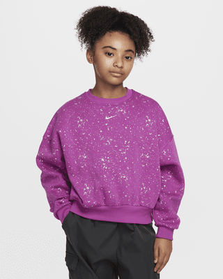 Подростковый свитшот Nike Sportswear Club Fleece Big Kids' (Girls') Crew-Neck