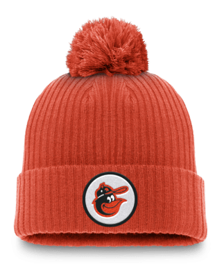 Мужские  Baltimore Orioles Cooperstown Peak Nike MLB Cuffed Pom Beanie